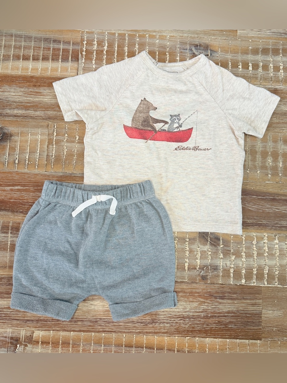 Eddie Bauer Baby Boy Graphic Tee & cat & Jack shorts
